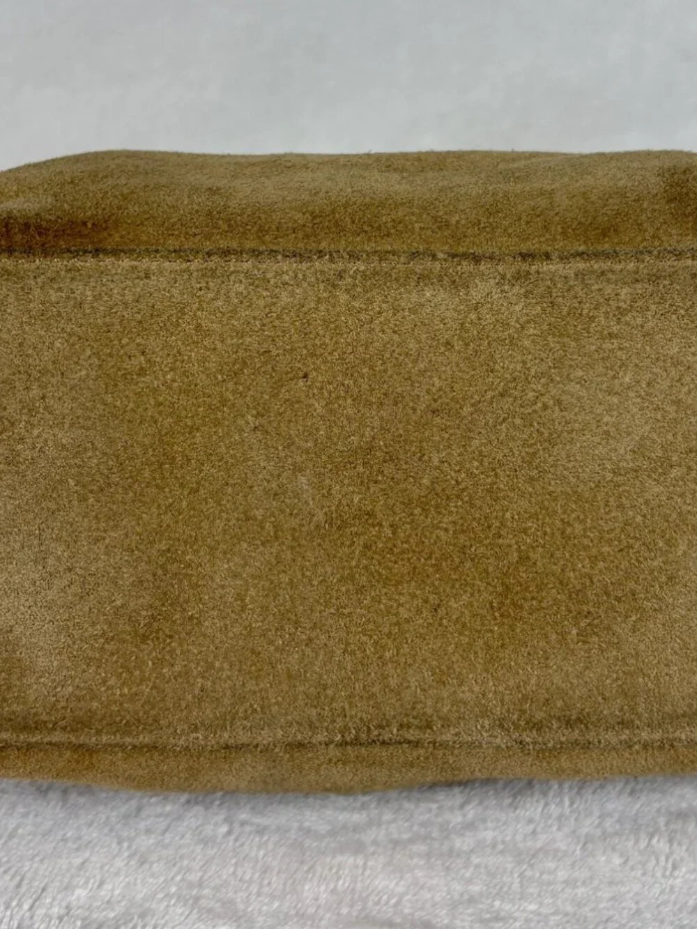 Coach Vintage Y2K Hampton Suede Demi Hobo Bag in Brown with Charm